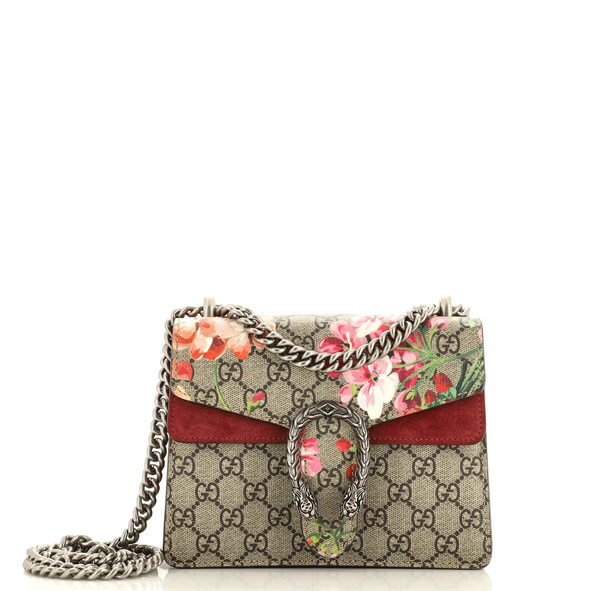 Gucci GUCCI Dionysus Bag Blooms Print GG Coated Canvas Mini