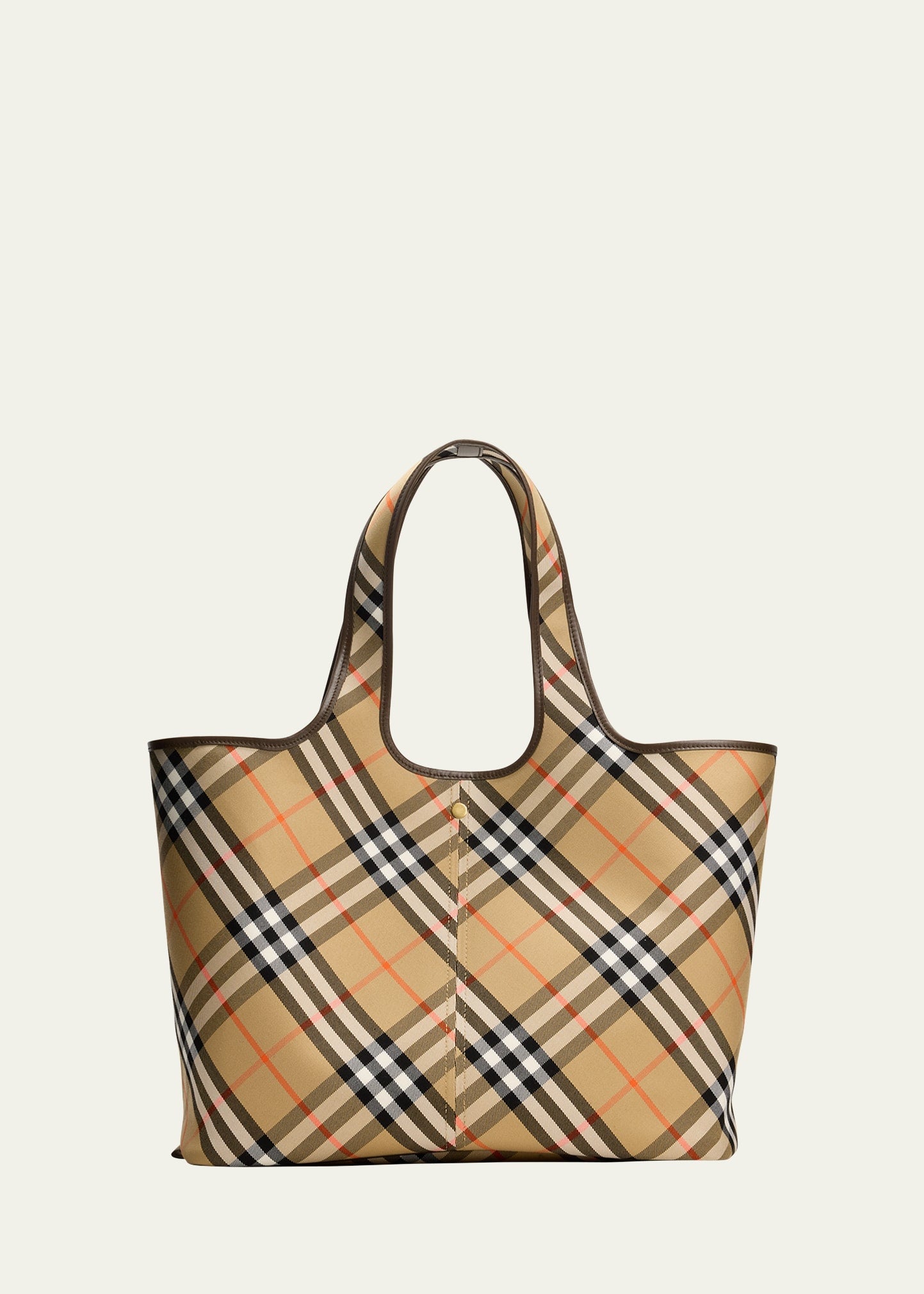 Burberry Medium East-West Check Tote Bag