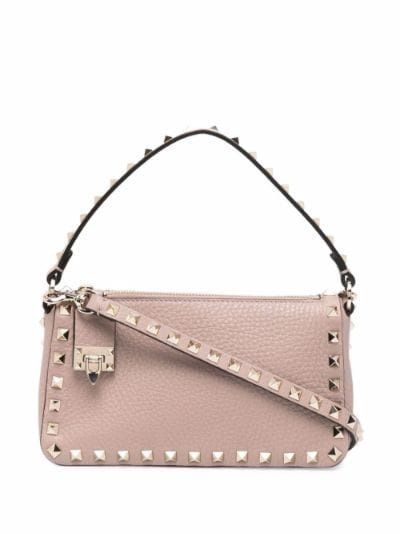 Valentino Women's Small Rockstud Crossbody Bag in Poudre | 5W2B0J47VSF