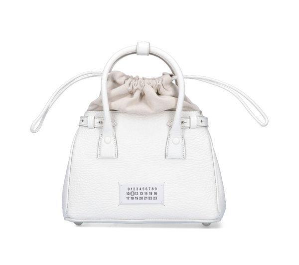 Maison Margiela Women's 5Ac Bucket Bag in White | Size UNICA | SB3WD0005P4348