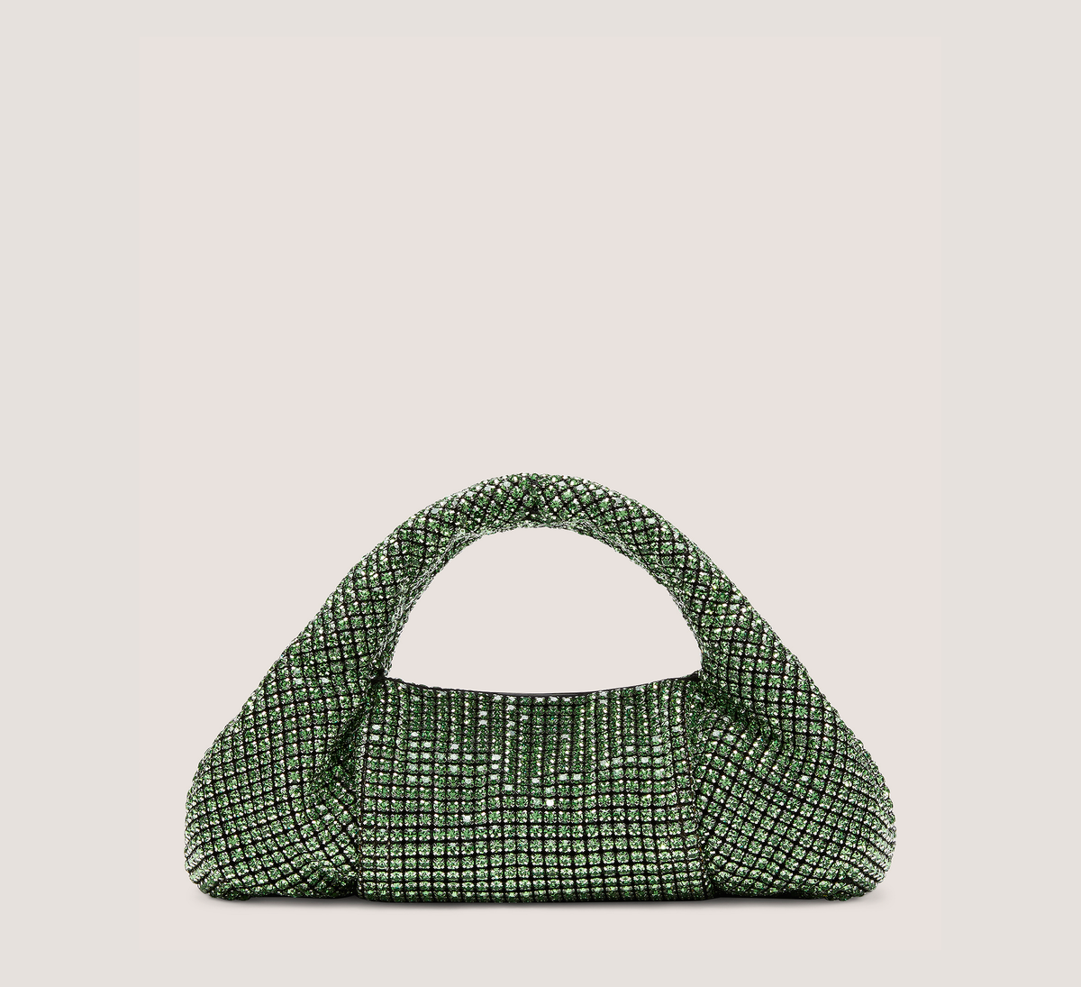 Stuart Weitzman Moda Shine Mini Tote, Peridot Crystal Mesh, Size: U No Dimension