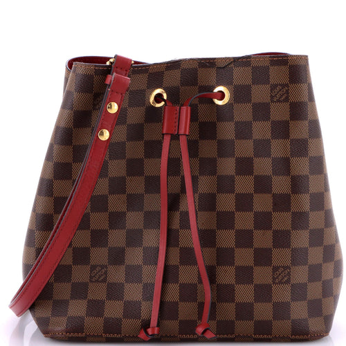 NeoNoe Handbag Damier with Leather MM