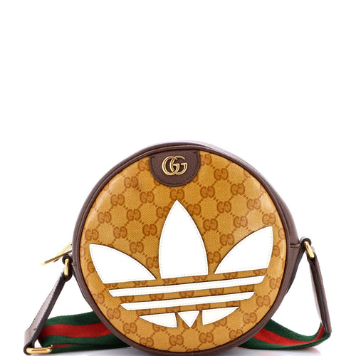 GUCCI x adidas Ophidia Round Crossbody Bag GG Coated Canvas Small