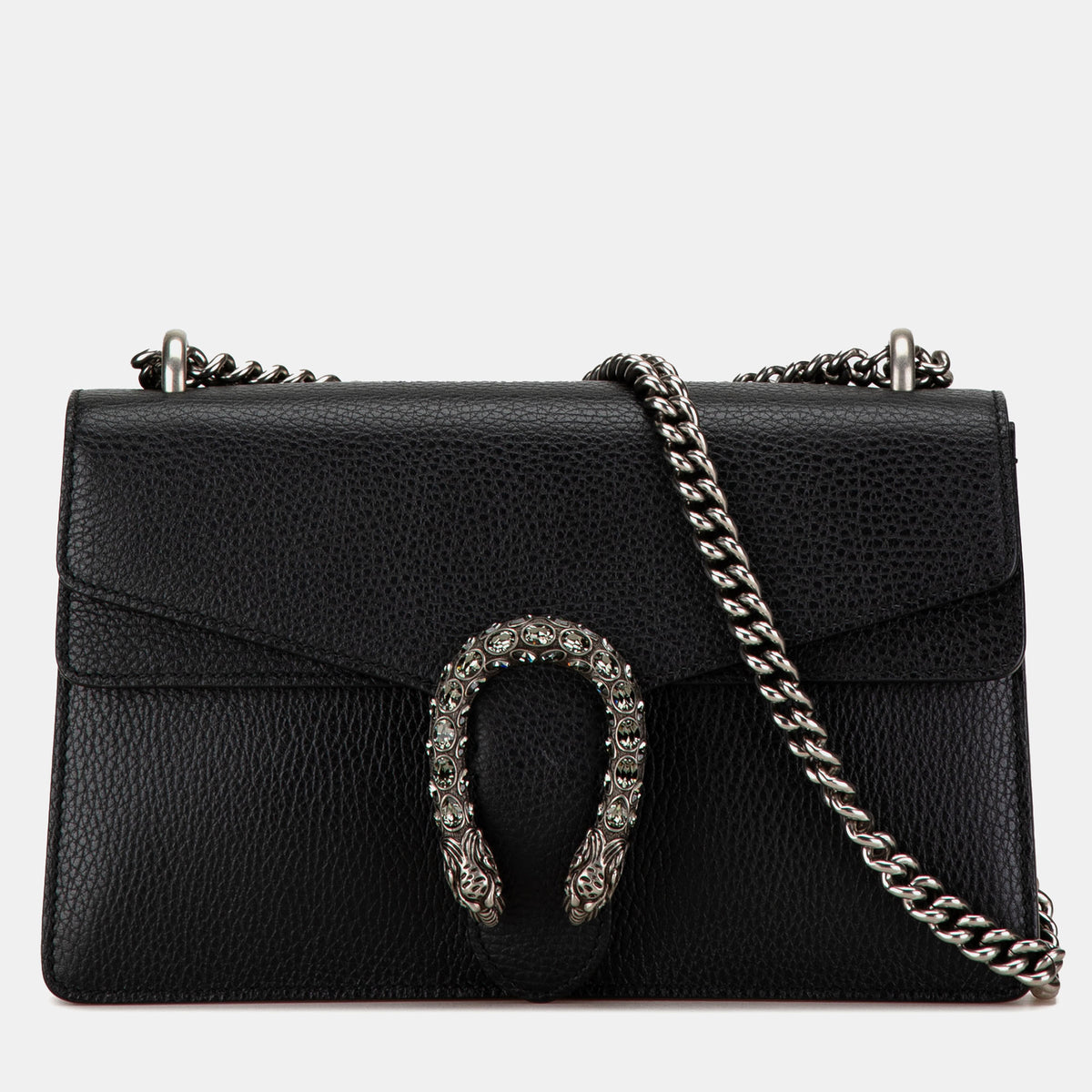 Gucci Black Leather Small Dionysus Shoulder Bag