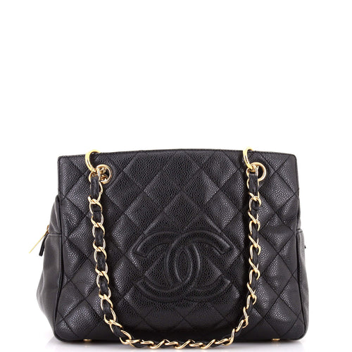CHANEL Petite Timeless Tote Quilted Caviar