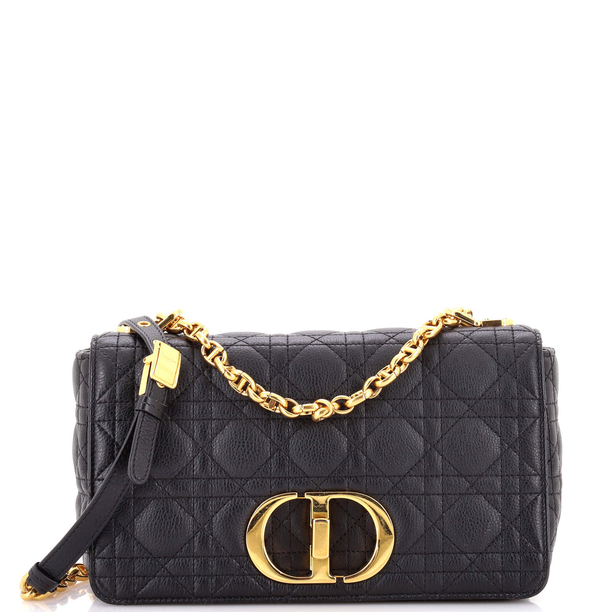 Christian Dior Caro Bag Cannage Quilt Calfskin New Medium