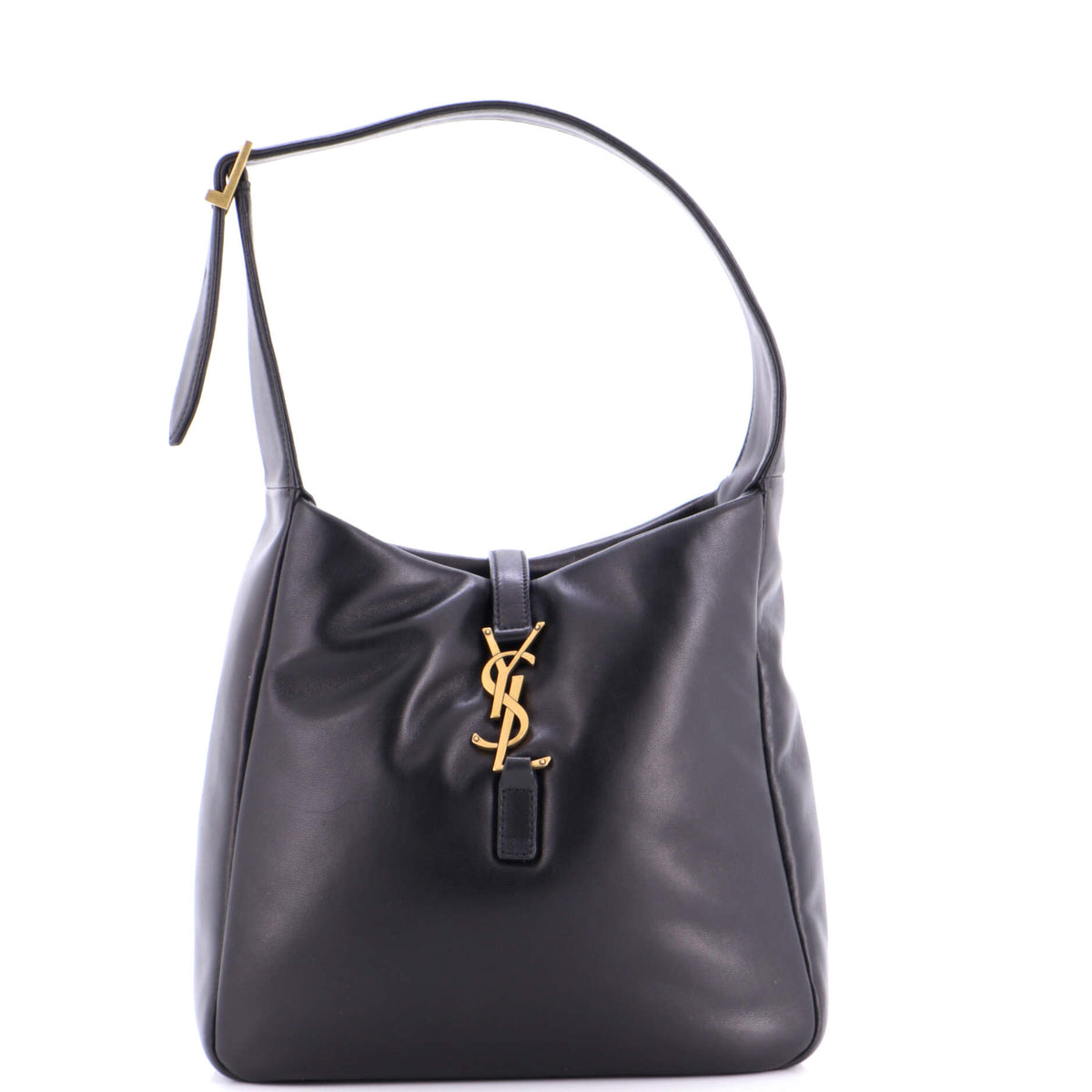 Saint Laurent Le 5 a 7 Supple Hobo Leather Small