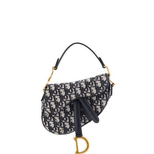 Saddle Handbag Oblique Canvas Mini