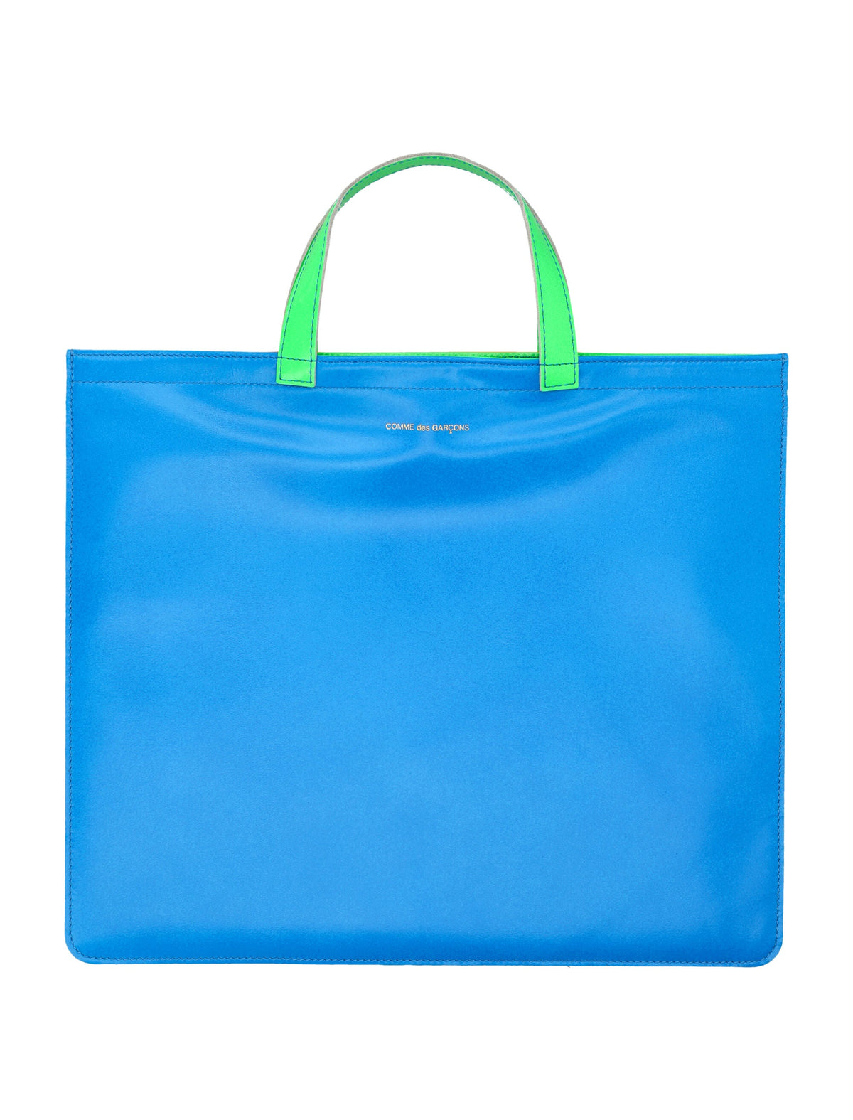 Comme Des Garçons Men's Super Fluo Tote Bag in Blue Orange | 23ASA9000SFL Color 1
