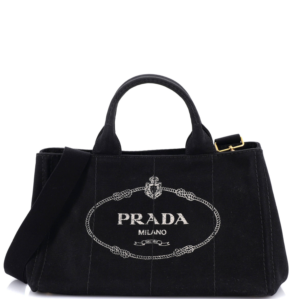 Prada PRADA Canapa Convertible Tote Canvas Medium