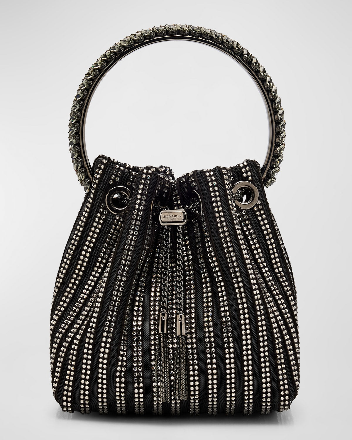 Jimmy Choo Bon Bon Embellished Bucket Bag