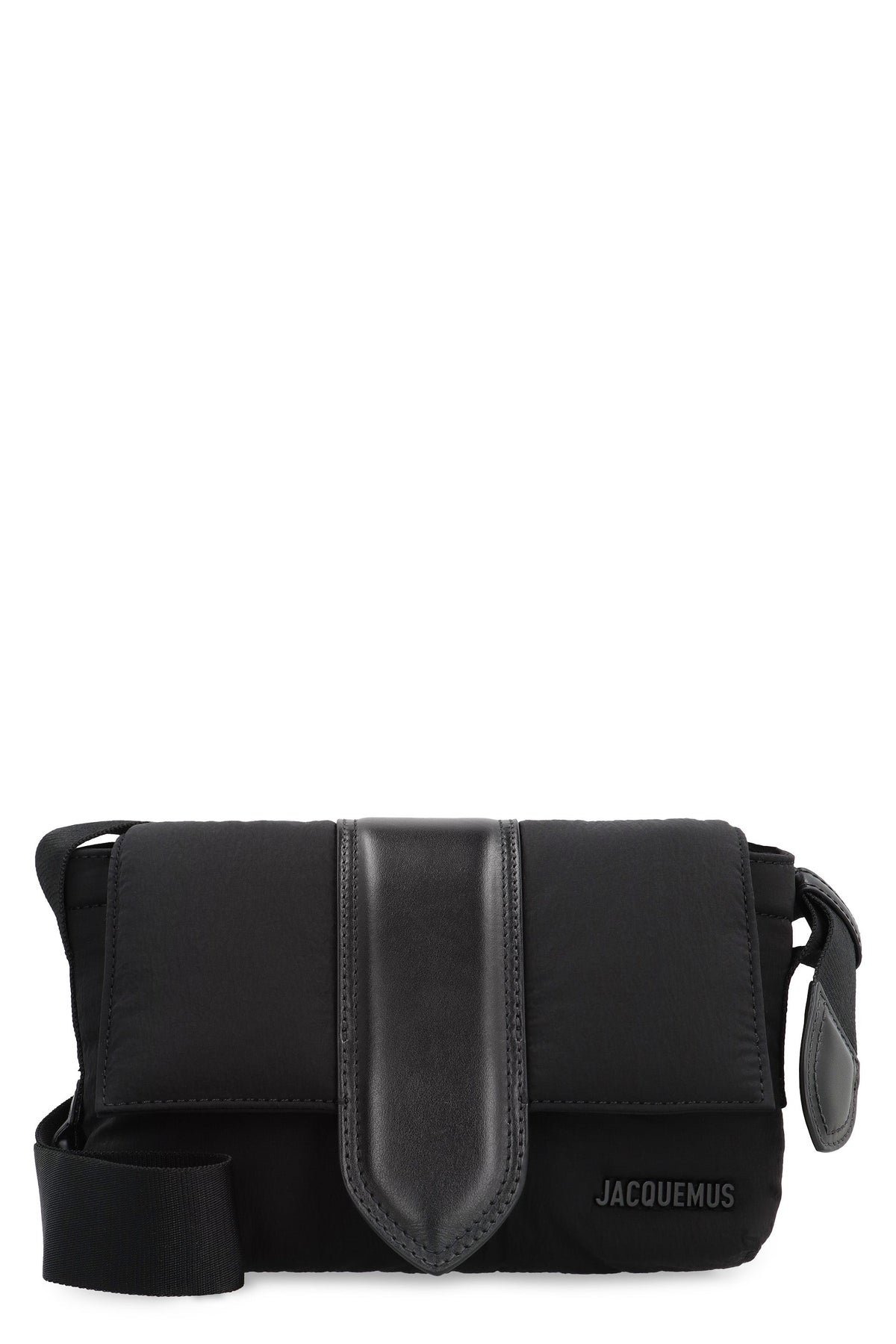 Jacquemus Men's Le Petit Bambino Nylon Messenger Bag in Black | 24E245BA3733174 Color 990