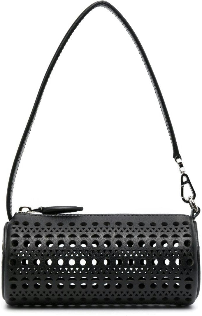 AlaÃ¯a Women's Tube Mini Leather Shoulder Bag in Black | Size UNI | AA1P042CA262