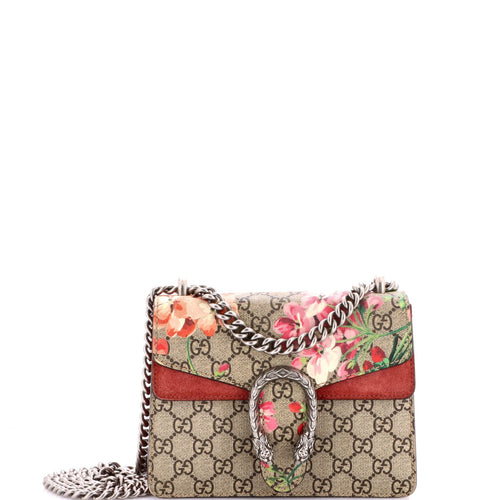GUCCI Dionysus Bag Blooms Print GG Coated Canvas Mini
