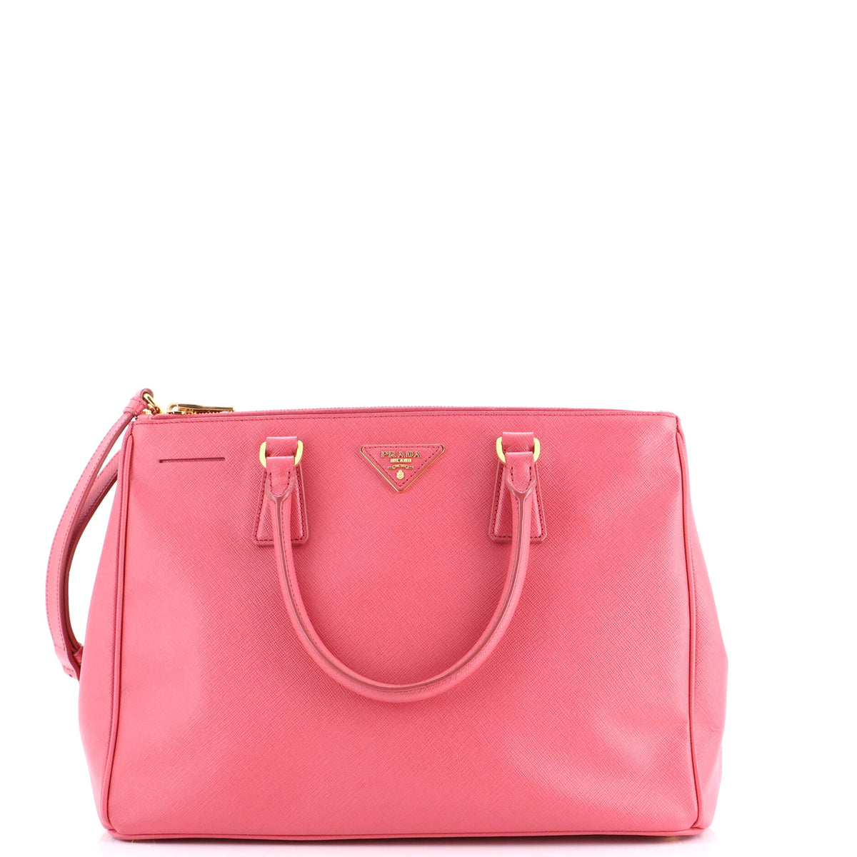 Prada PRADA Double Zip Lux Tote Saffiano Leather Medium