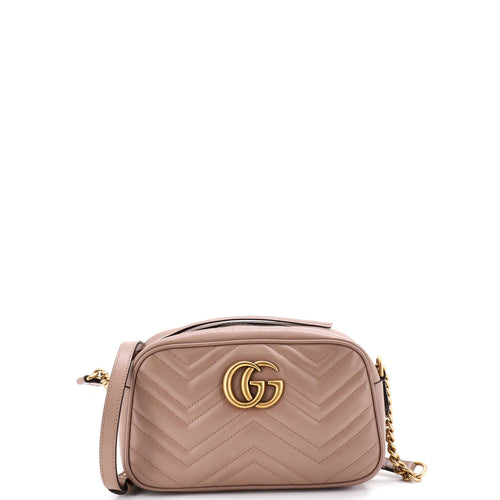 GUCCI GG Marmont Flap Bag Matelasse Leather Super Mini