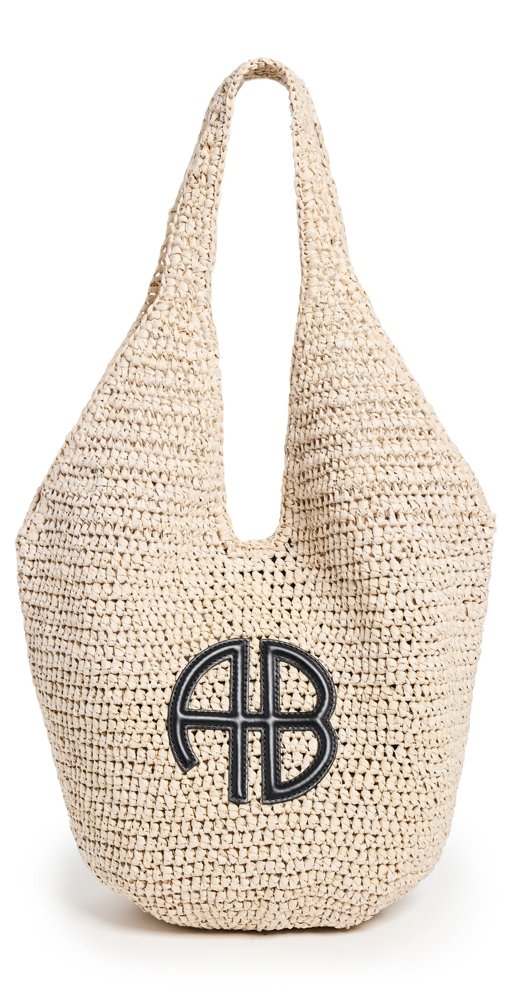 Anine Bing Small Leah Hobo Bag Tan One Size