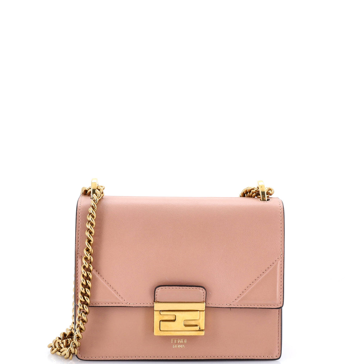 Fendi FENDI Kan U Shoulder Bag Leather Small