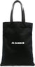 Men's Book Tote Canvas Shopping Bag in Black | Size UNI | J26WC0004P4863001