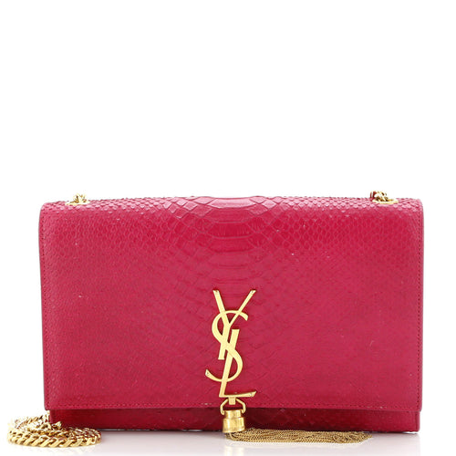 Classic Monogram Tassel Crossbody Bag Python Medium