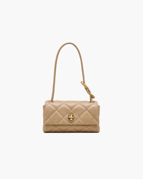 Marc Jacobs The Quilted Mini Dual Shoulder Bag in Camel