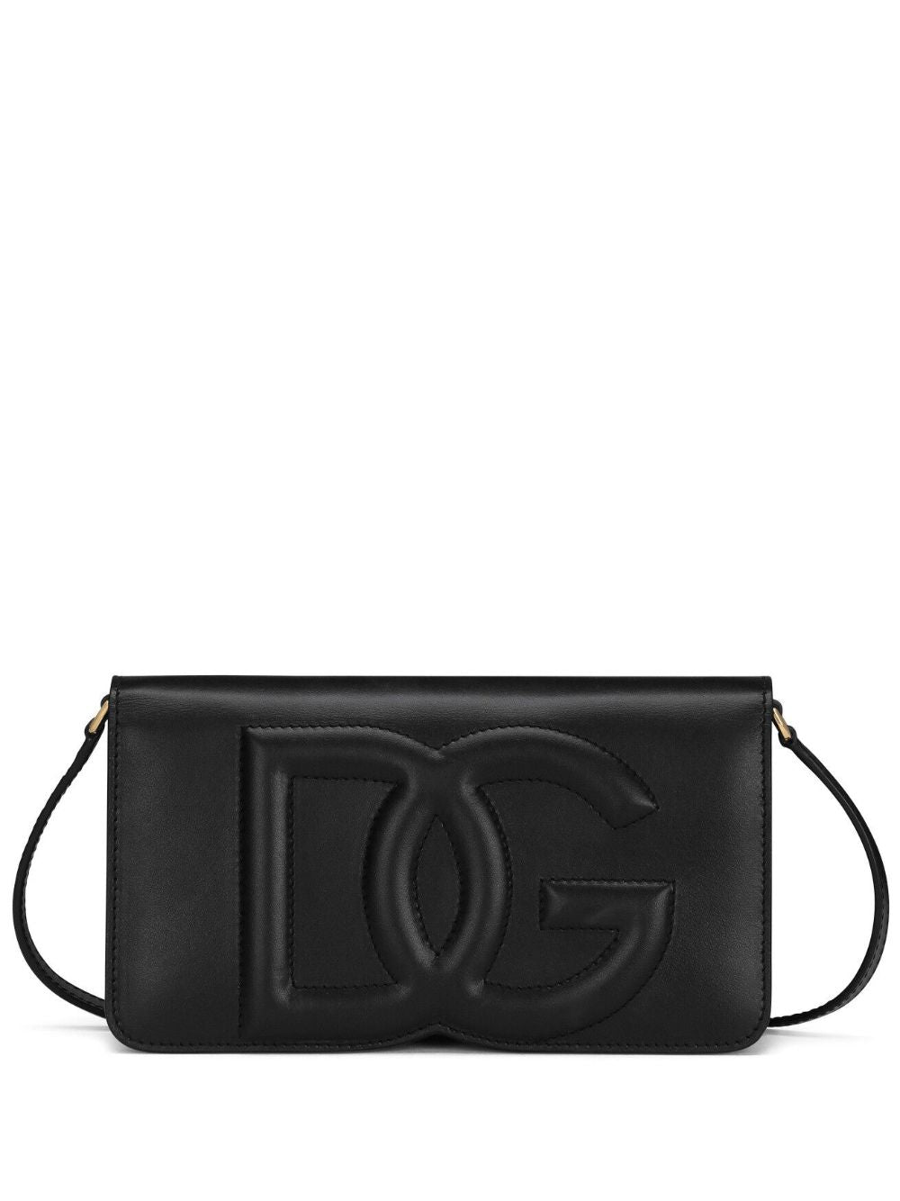 Dolce & Gabbana Women's Dg Logo Leather Mini Bag in Black | Size UNI | BI3279AG08180999