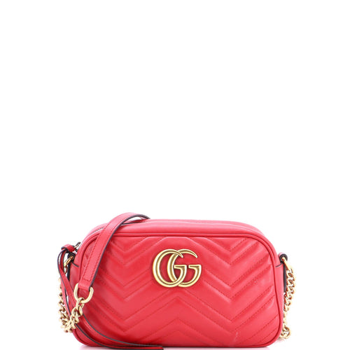 GUCCI GG Marmont Shoulder Bag Matelasse Leather Small
