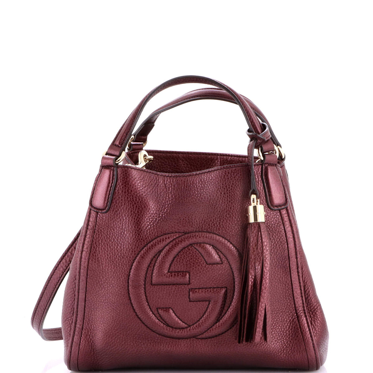 Gucci GUCCI Soho Convertible Shoulder Bag Leather Small