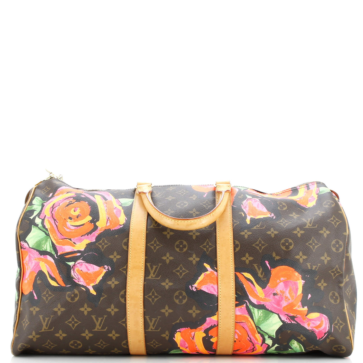 Louis Vuitton Keepall Bag Limited Edition Monogram Roses 50