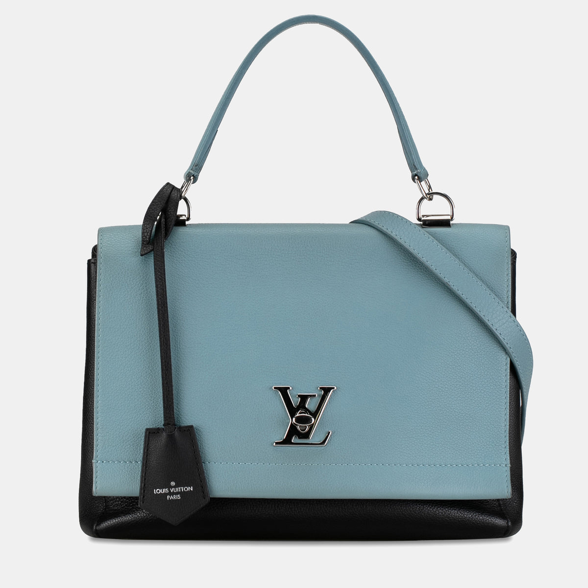 Louis Vuitton Blue/Black Leather Lockme II