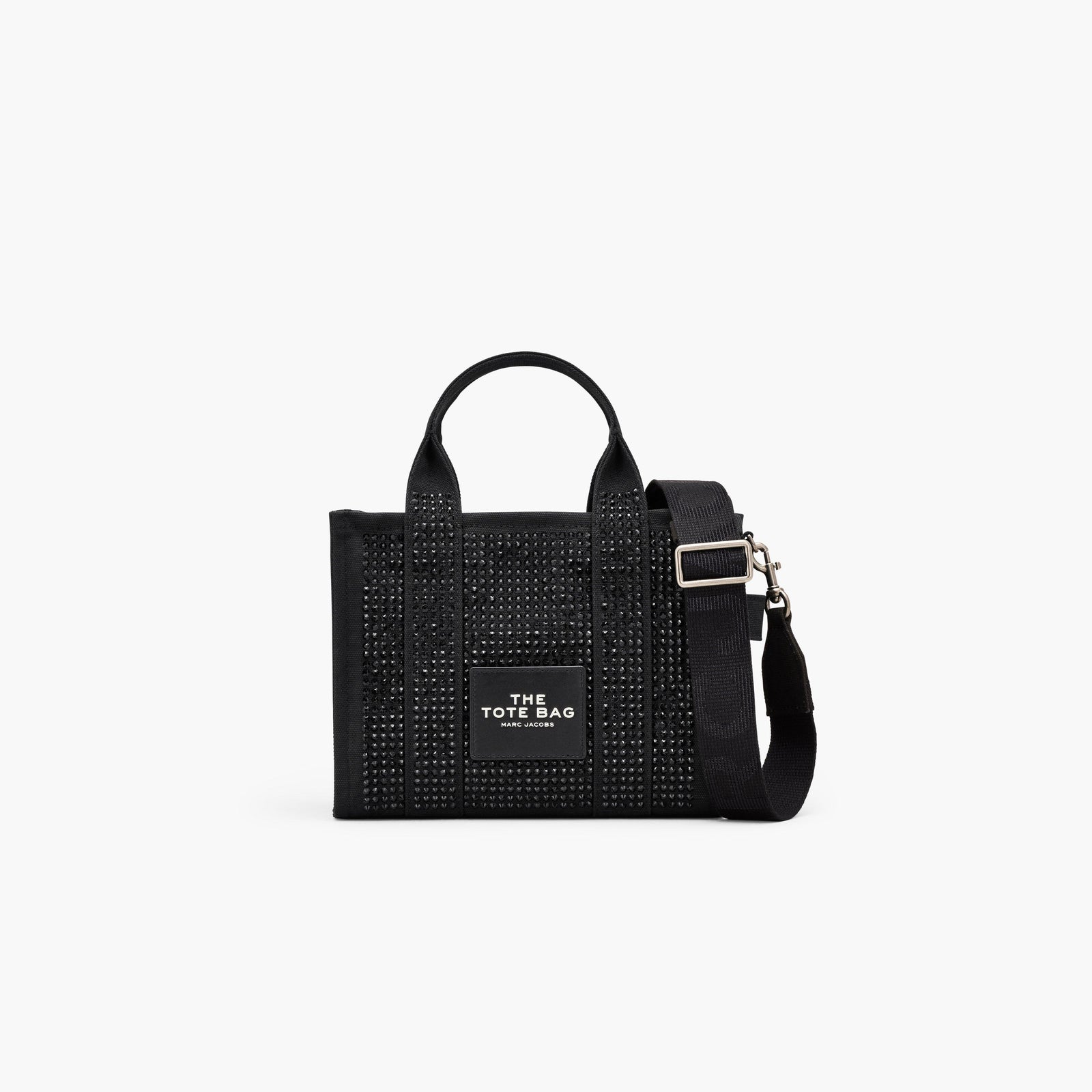 Marc Jacobs The Crystal Canvas Small Tote Bag in Black Crystal