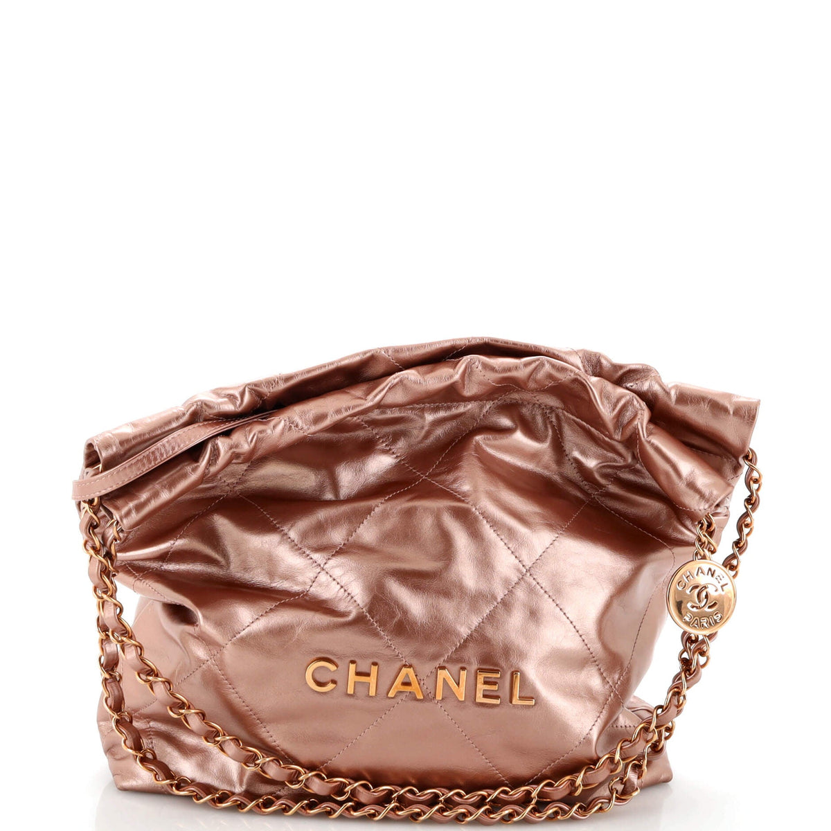 Chanel CHANEL 22 Chain Hobo Quilted Calfskin Small
