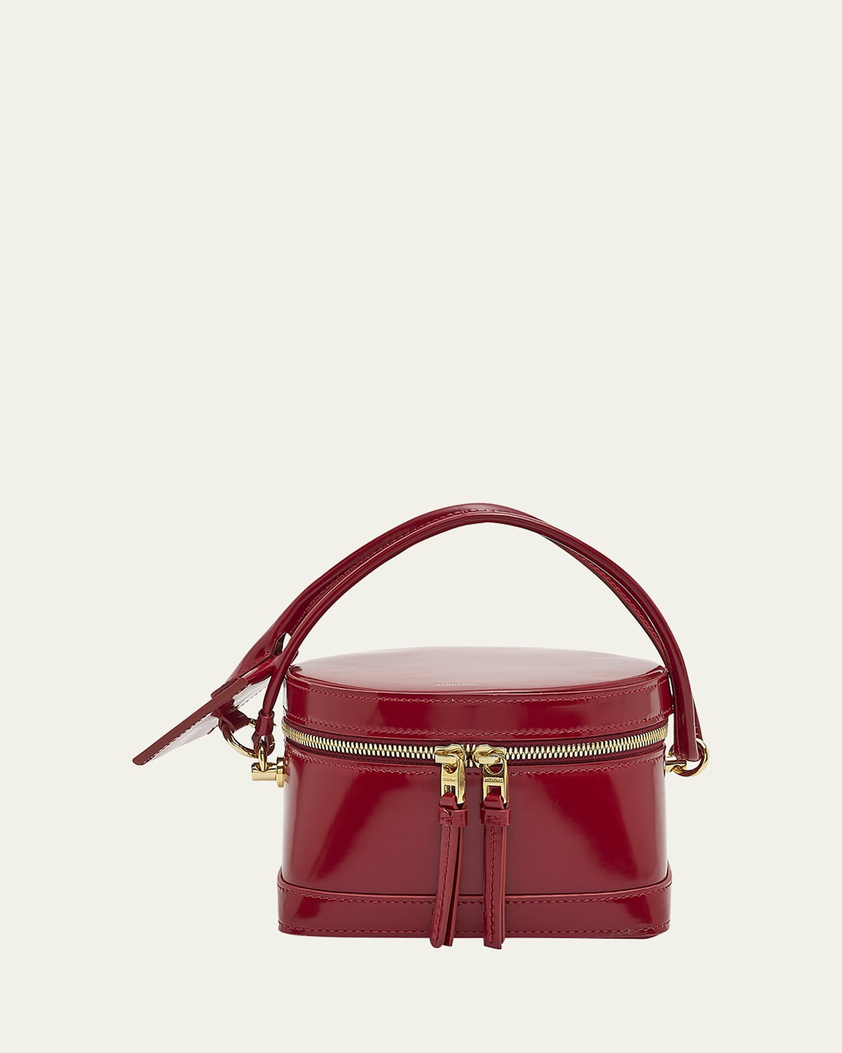 Jacquemus Le Vanito Patent Top-Handle Bag