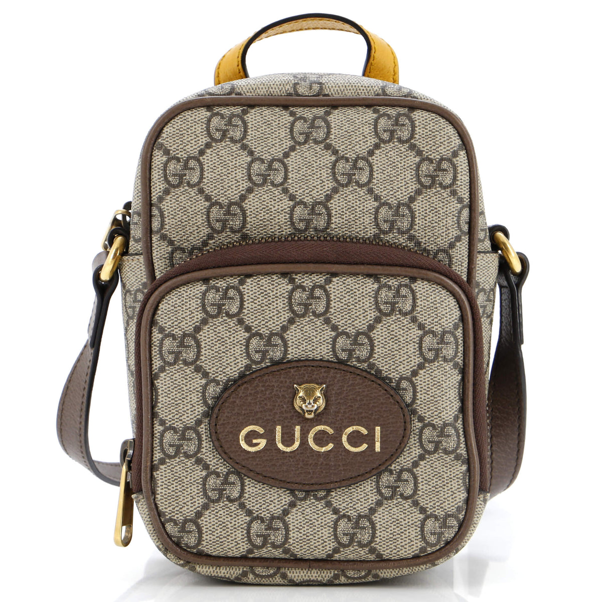 Gucci GUCCI Neo Vintage Top Handle Crossbody Bag GG Coated Canvas Mini