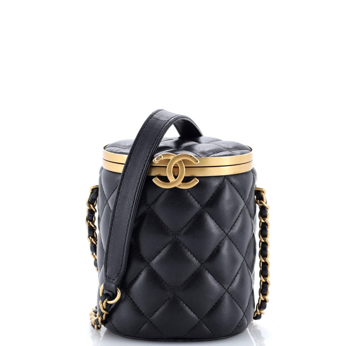 Chanel CHANEL Crown Box Vanity Bag Quilted Lambskin Mini