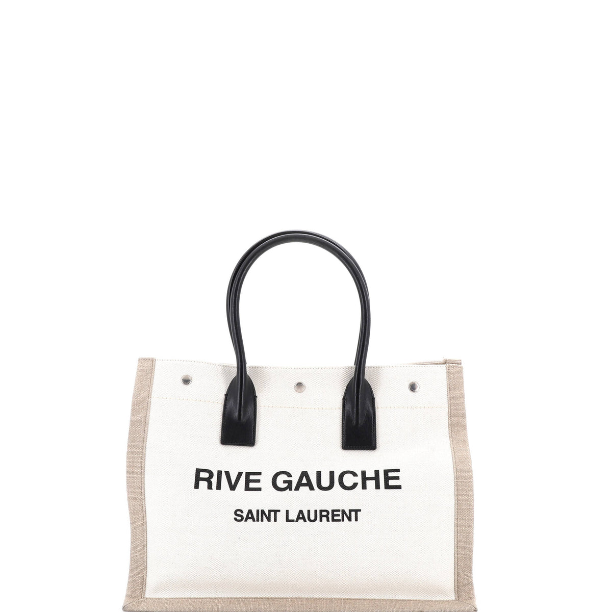 Saint Laurent Rive Gauche Shopper Tote Canvas Small