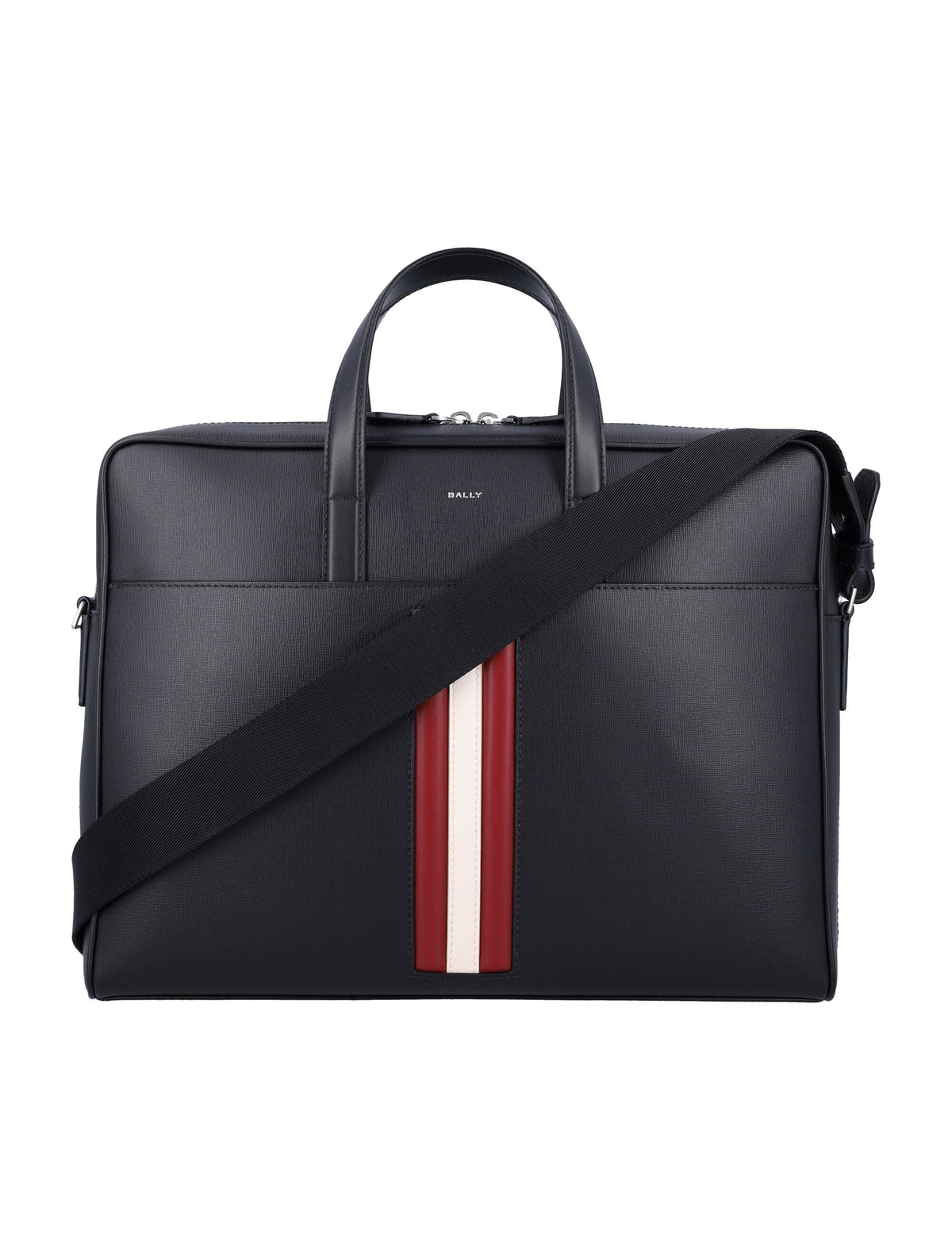 Bally Men's Mythos Brief Case in Black Red/Bone Pall | 24AMAB01NEC001 Color I946P
