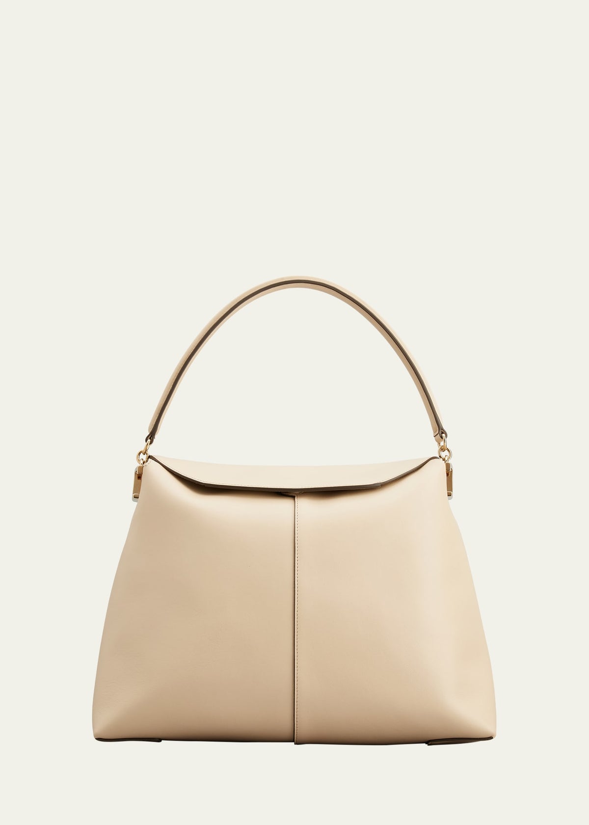 Tod's Fold-Over Flap Leather Tote Bag