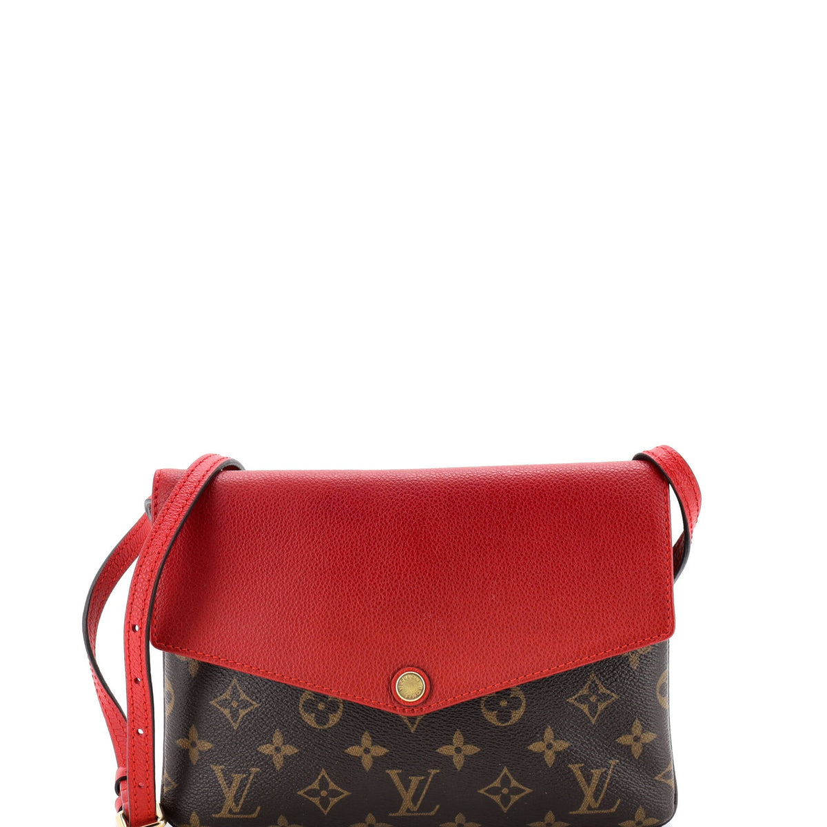 Louis Vuitton Twice Handbag Monogram Canvas and Leather