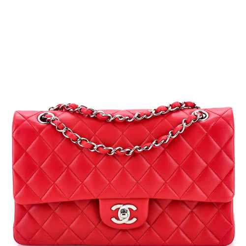 CHANEL Classic Double Flap Bag Quilted Lambskin Medium