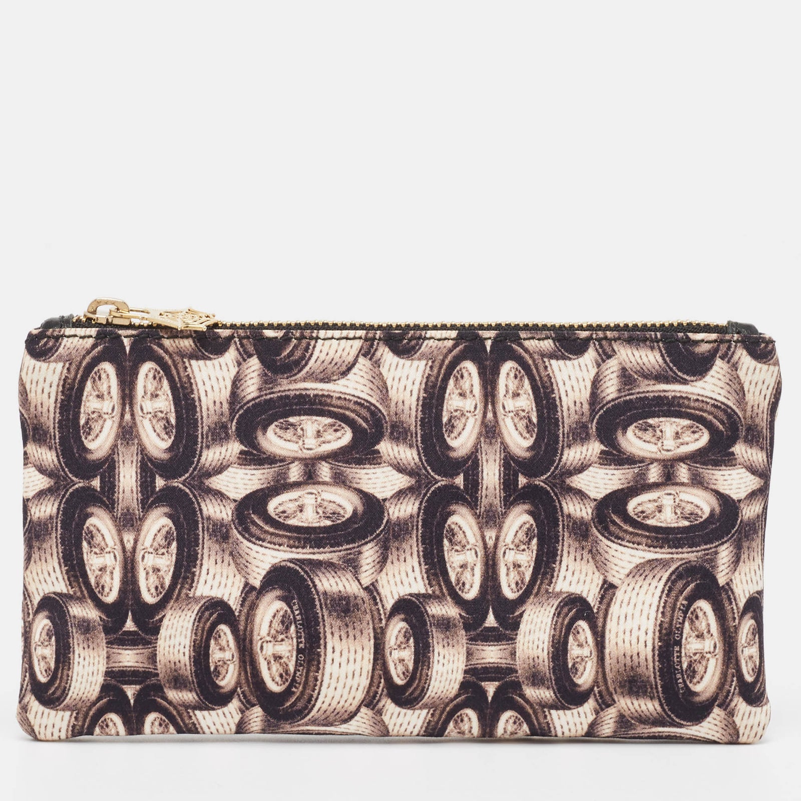 Charlotte Olympia Multicolor Printed Fabric Zip Pouch