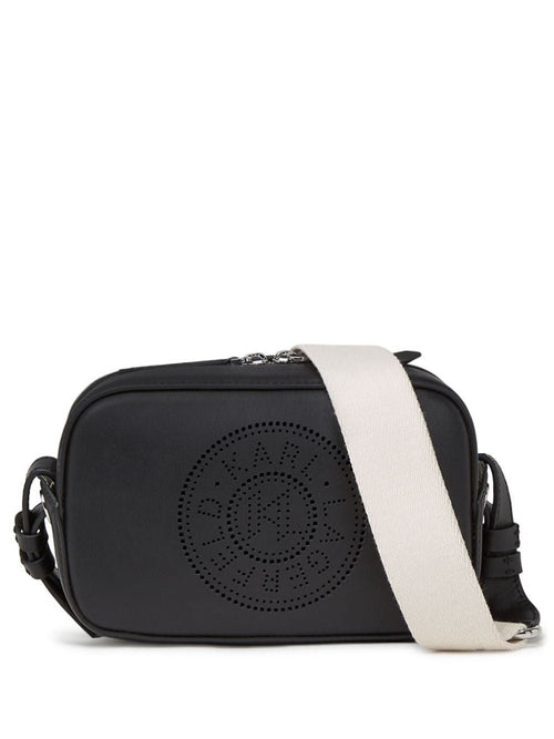 Women's Circle Camerabag Bag Perf Logo in Black | 241W3029A999A999