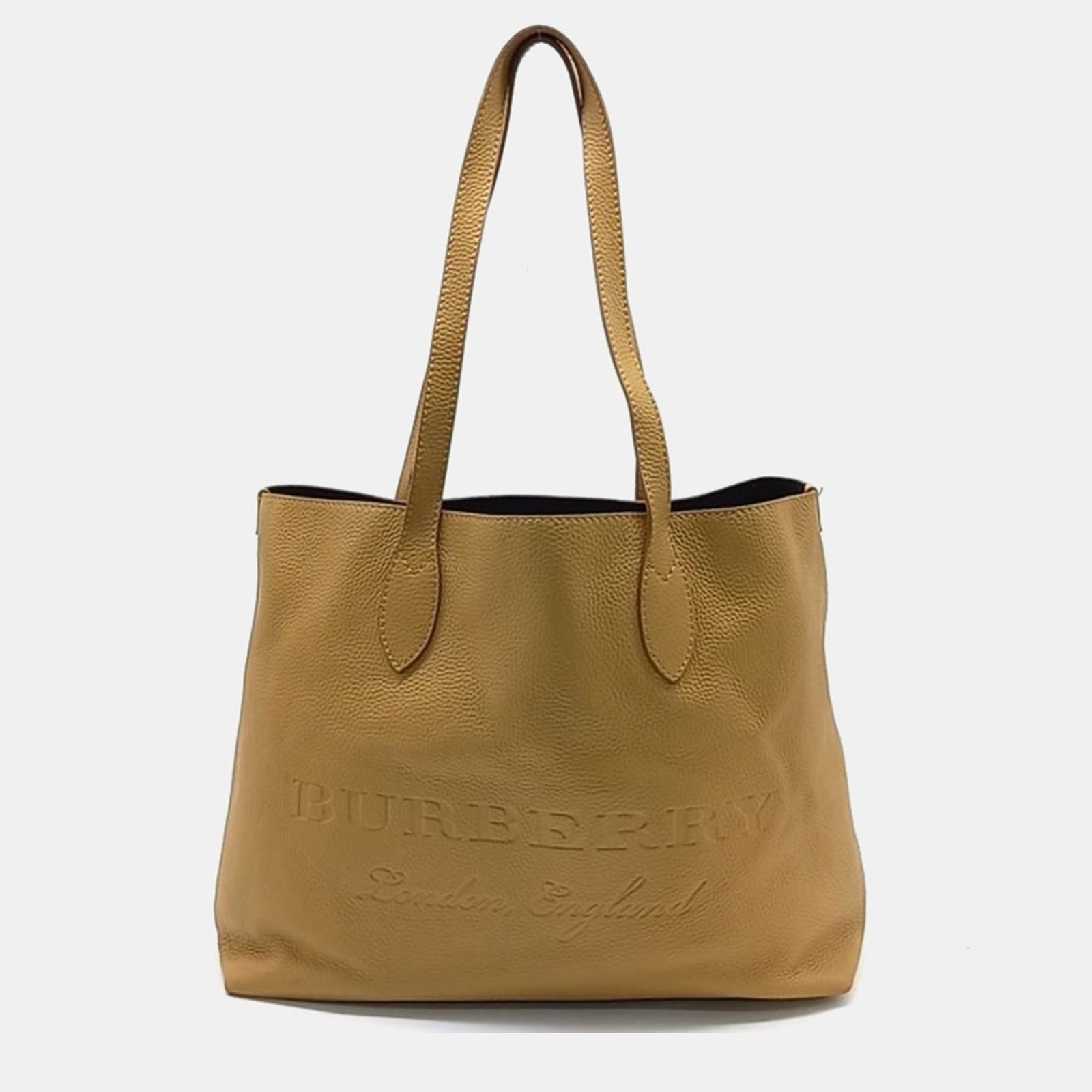 Burberry Embossed Leather  Remington Tote Bag