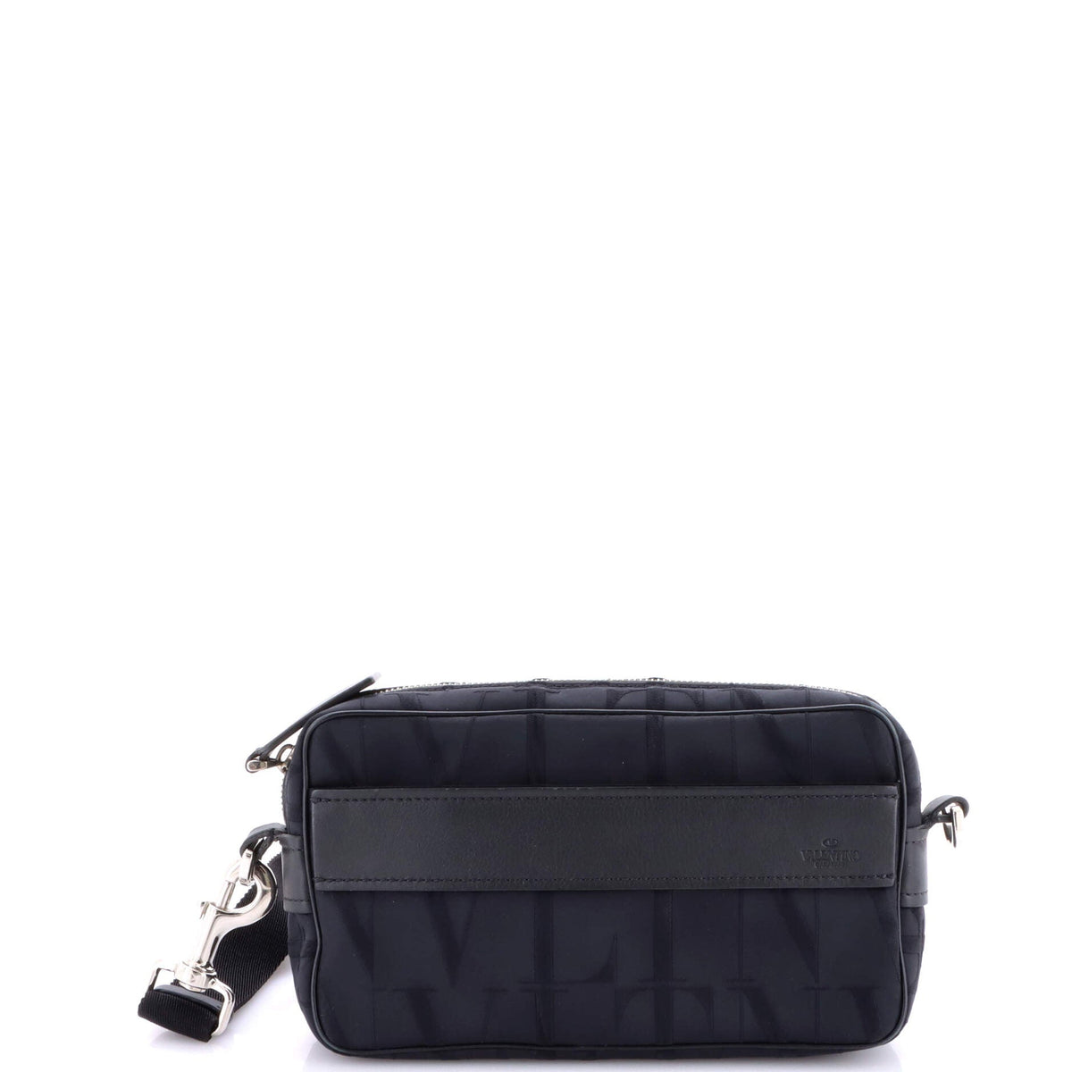 Valentino VALENTINO GARAVANI VLTN Shell Camera Bag Jacquard With Leather Small