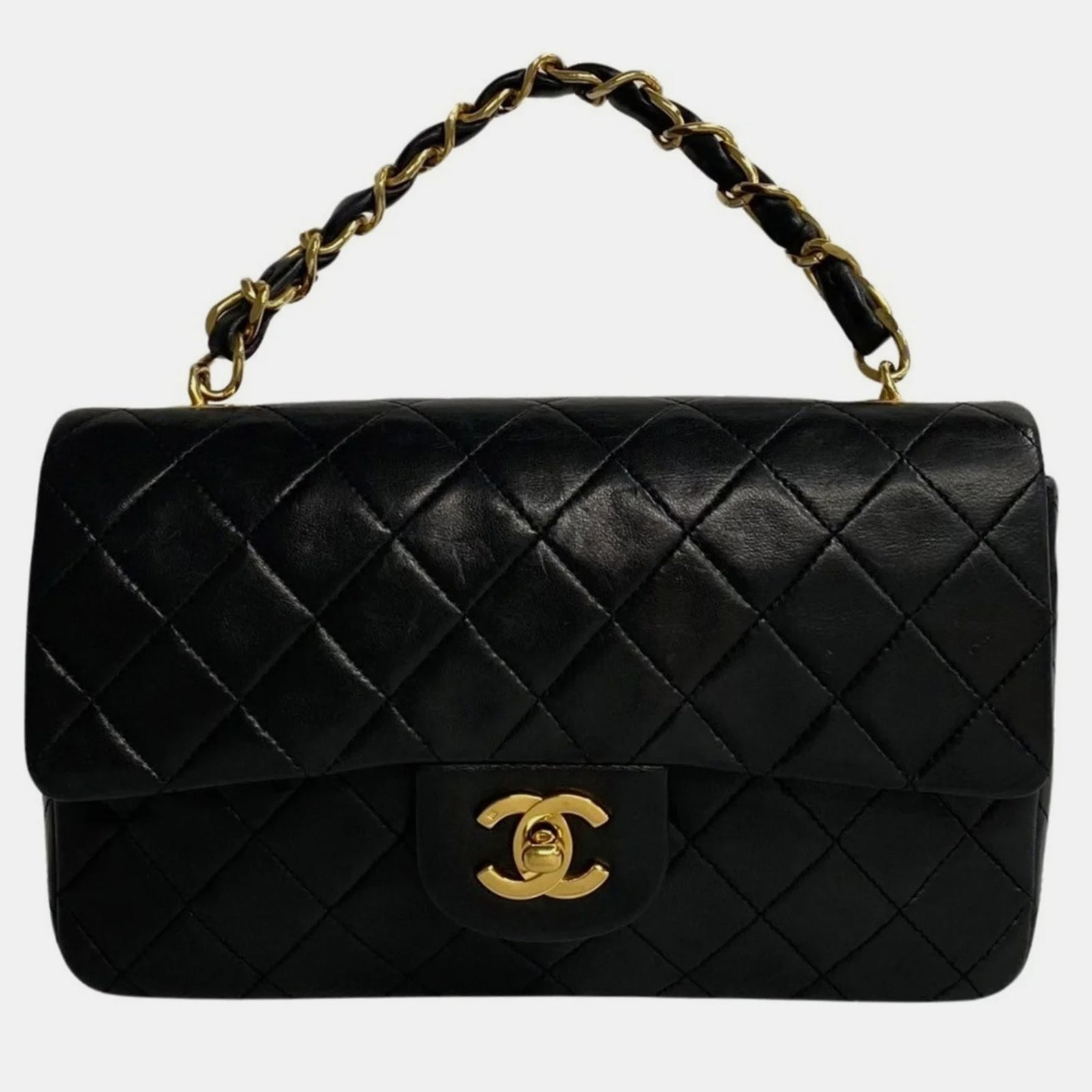 Chanel Lambskin Leather Medium Classic Double Flap Shoulder Bags