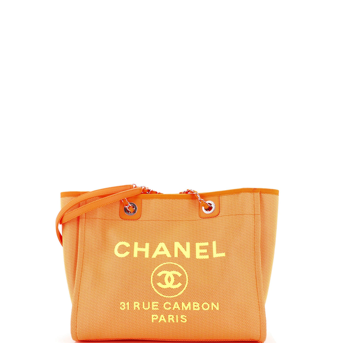 Chanel CHANEL Deauville NM Tote Mixed Fibers Small