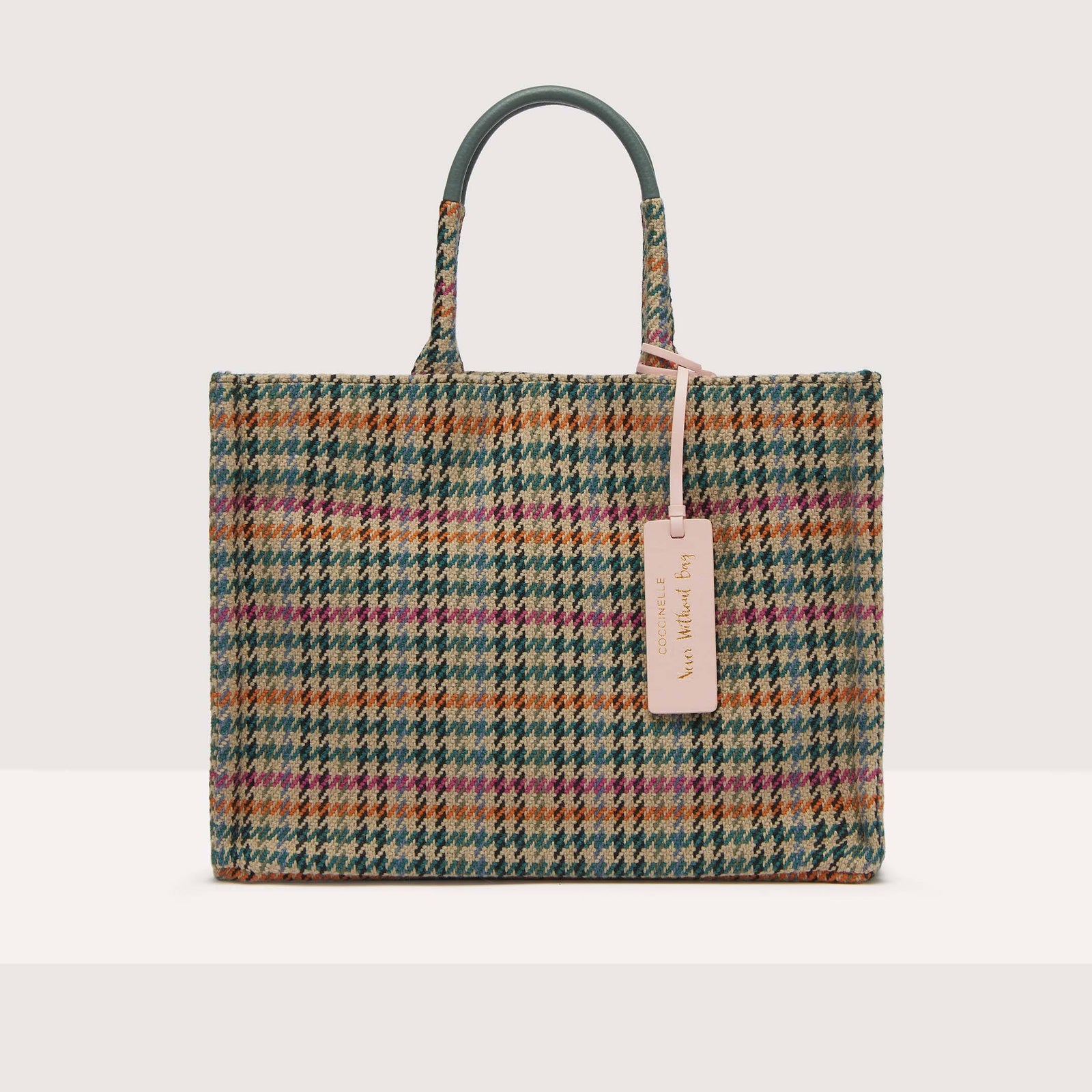 Coccinelle Never Without Bag Pied de poule Medium