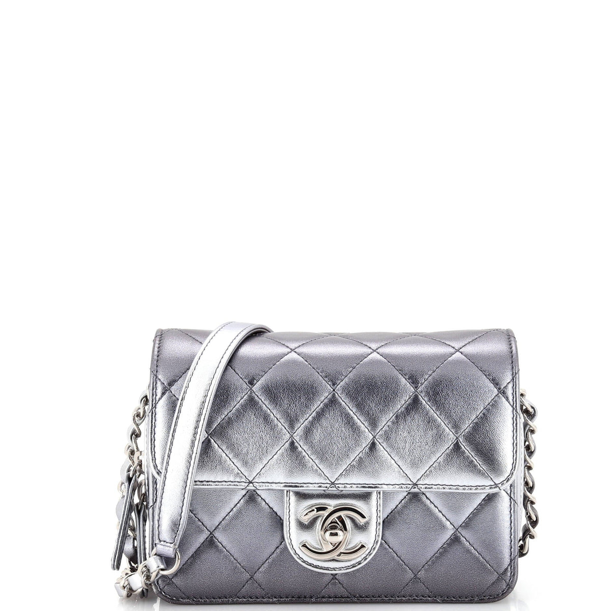 Chanel CHANEL Like a Wallet Flap Bag Quilted Gradient Metallic Lambskin Mini