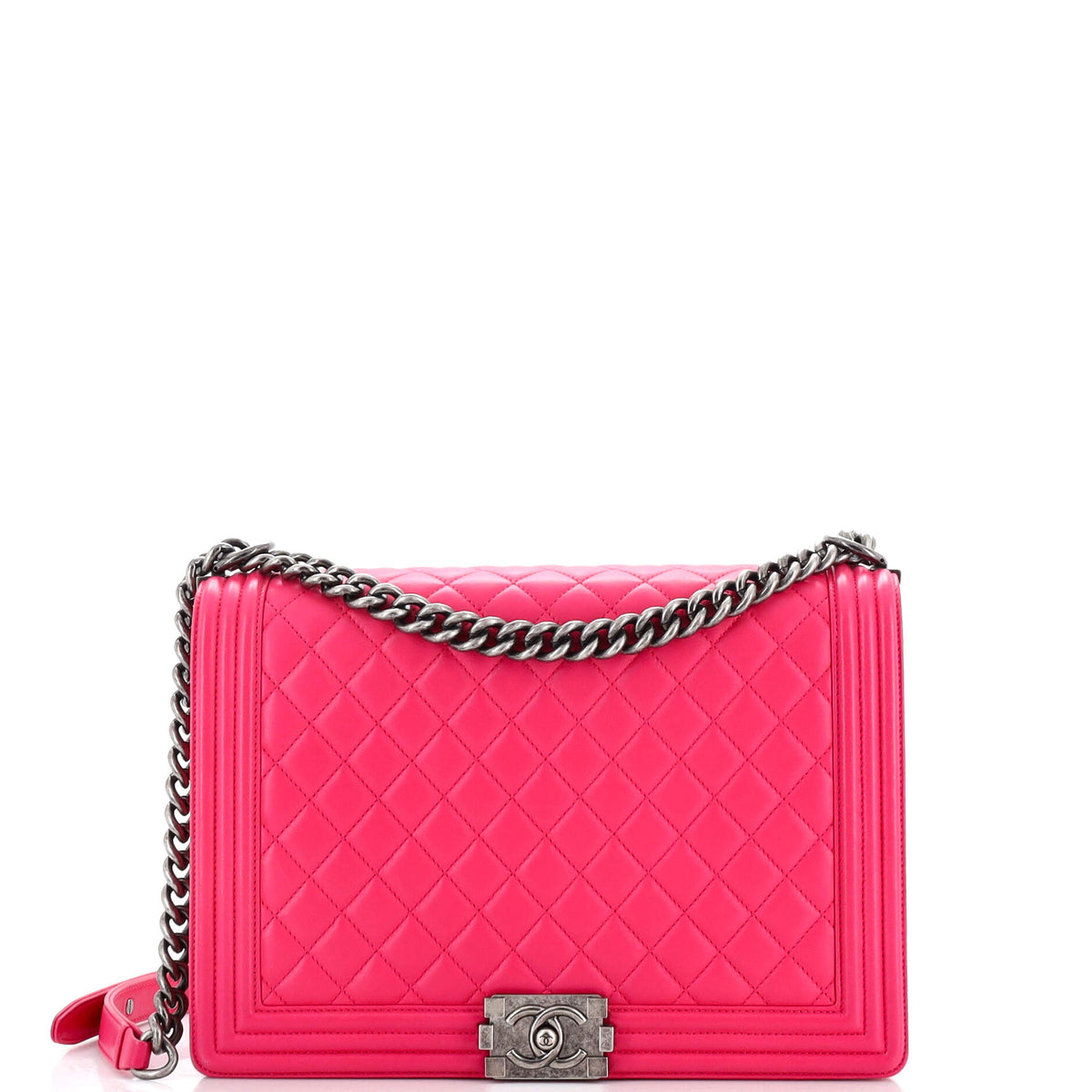 Chanel CHANEL Boy Flap Bag Quilted Lambskin Large