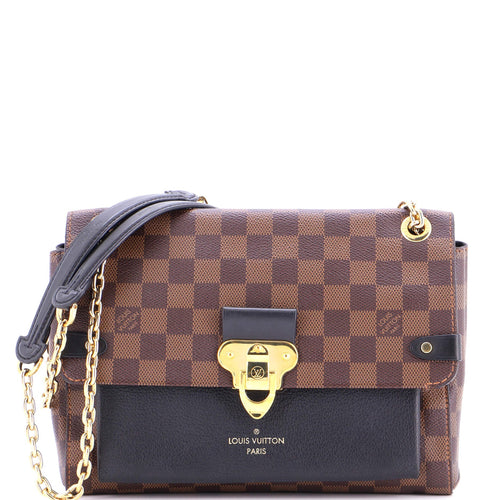 Vavin Handbag Damier with Leather PM